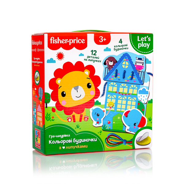 Гра шнурівка Fisher Price Кольорові будиночкиVT 5303-26