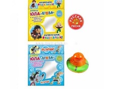 Дзига M 0035 I U/R (240шт) на бат-ке, 2 вида, в кор-ке, 14-11-9см