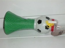 Дудка S 7863 (180шт) футбол, в сетке,22,5см