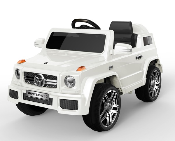 Ел-мобіль FL1058 WHITE джип на р/у 2,4G  2*6V4.5AH мотор 2*25 з MP3  117*69*53