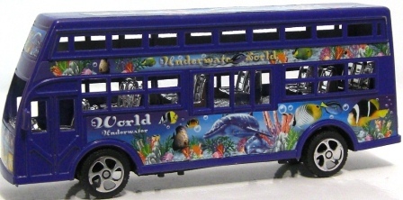 Автобус 8814 (288шт) инер-й, двухэтажный, в кульке, 20-8-4см
