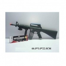 Автомат 0001 (659893R) (30шт/2) батар., свет, звук, в пакете 66*5*22см