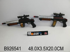 Автомат 096-8 (72шт) звук, свет, на бат-ке, в кульке, 25-55см