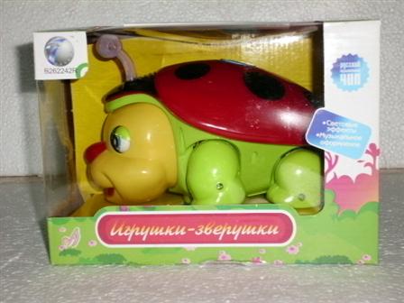 Жук 262242Р/823-01 (36шт) муз світ на батарейці(Веселый Жук)