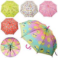 Зонтік дитячий MK 0521 (60шт) длина52,5см,трость67см,диам.78см,спица49см,клеенка,8видов