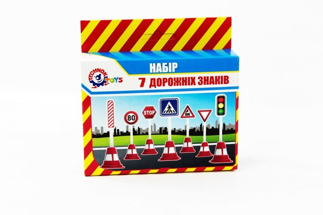 Іграшка "Набір дорожніх знаків ТехноК", арт.4357. Фото 2
