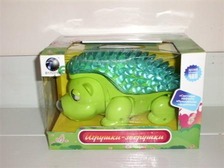 Їжак 822-01 (48шт) муз, свет, танцует, моргает, на бат-ке, в кор-ке, 20-13-14см