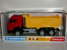 Камаз 9099 C (24шт) инер-й, бат-ка, муз, свет, самосвал, в кор-ке, 24-8см