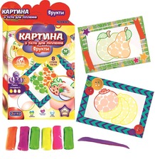 Картина з тіста для ліплення "Фрукти" (А5 формат) 11022