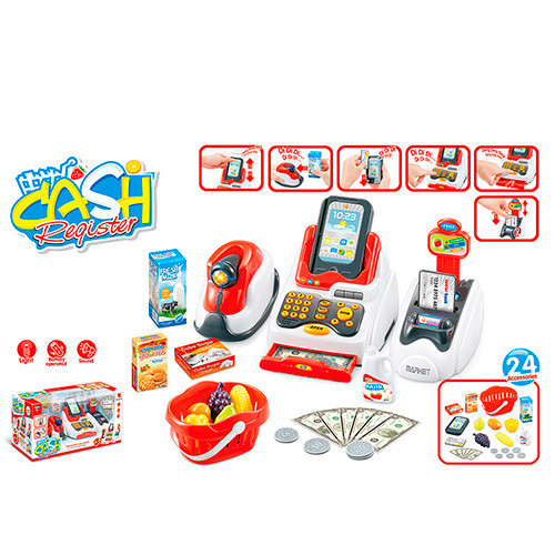 Касовий апарат 668-48 звук, світло, сканер, продукти