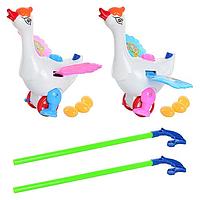 Каталка 246 (96шт) Angry Birds, на палке, 22см