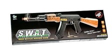 Автомат AK 47 A 1 (72шт) муз, свет, на бат-ке, в кор-ке, 63см