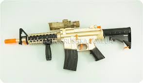 Автомат HT9904-1 (12шт) 53см,аккум,водяные пули, пули-прис,лазер.прицел, свет, в кор-ке, 53,5-35-8см