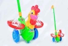 Каталочка 7105 (72шт/2)"Петушок" свет, батар., на палочке, в пакете 20*16*13см