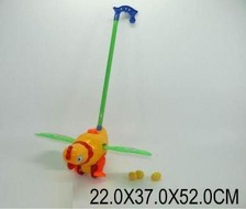 Каталочка 986-2 (1222576) (96шт/2)"Курочка-несушка" на палочке, яйца, в пакете 22*37*52см