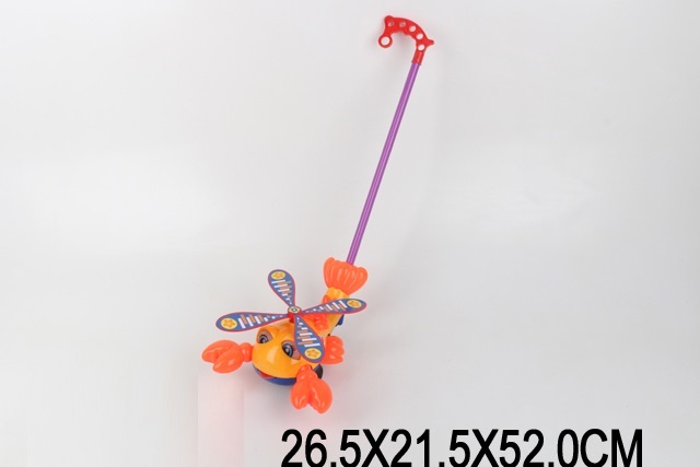 Каталочка крабик 8587 (1659069) (72шт/2) на палочке, в пакете 26,5*21,5*52см