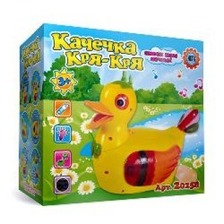 Качка 20258 (60шт/2) батар.,свет,несет яйца,в кор. 16*8см