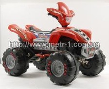 Квадроцикл KL 40005 B-3 (1шт) красный, 4,5-5км/ч, с 3-х лет, 2х6V-2х6V-7AH, 123-82-98см