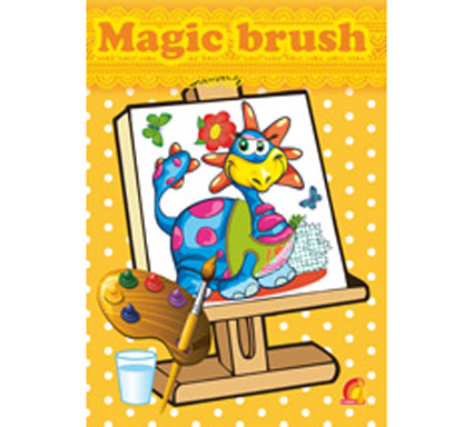 Книга дитяча "Magic brush Динозаврики"