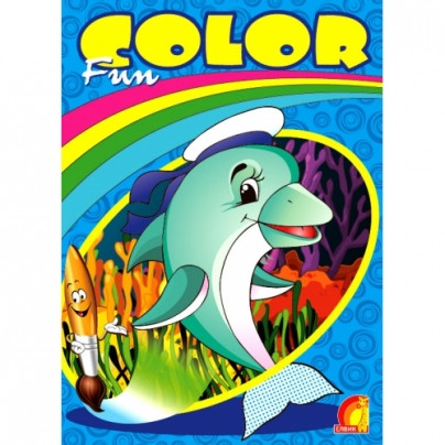 Книга дитяча "Дитяча творчість Fun color Дельфін" укр