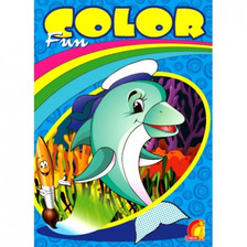 Книга дитяча "Дитяча творчість Fun color Дельфін" укр