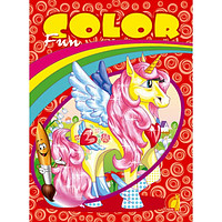 Книга дитяча "Дитяча творчість Fun color Конячка " укр
