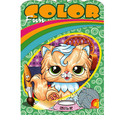 Книга дитяча "Дитяча творчість Fun color Кошеня" укр