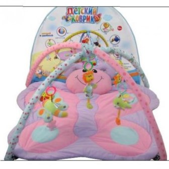 Коврик для малюків 898-11B (668738) (12шт) брязкальця, (93 * 93 * 50см) в сумці 78 * 58 * 7см