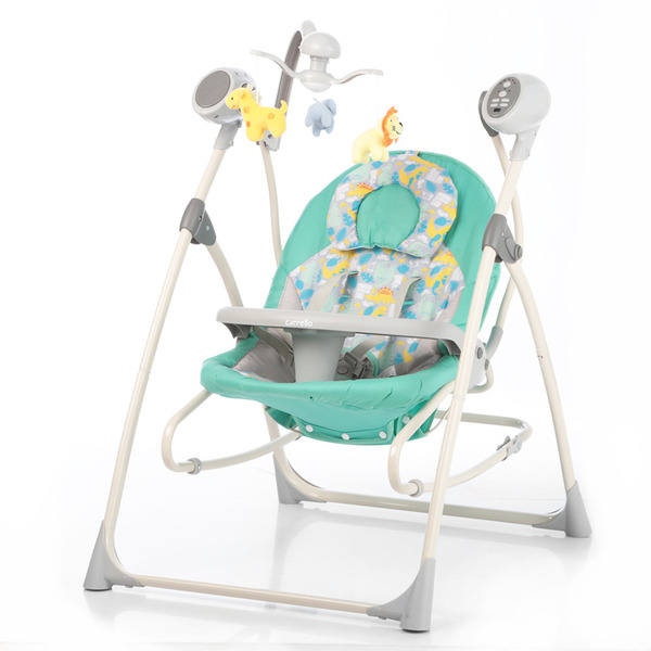 Колискова-качели CARRELLO Nanny 3в1 CRL-0005 Grey Dino /1/ MOQ