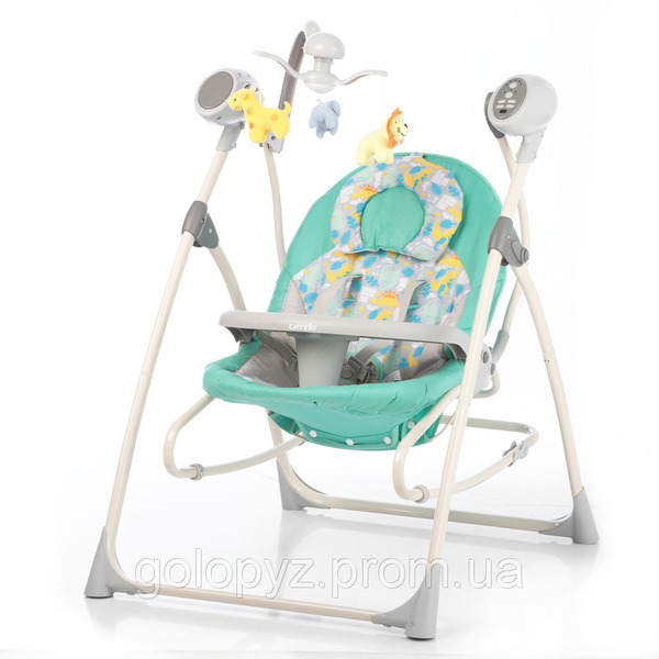 Колискова-качелі CARRELLO Nanny 3в1 CRL-0005 Grey Dino /1/ MOQ