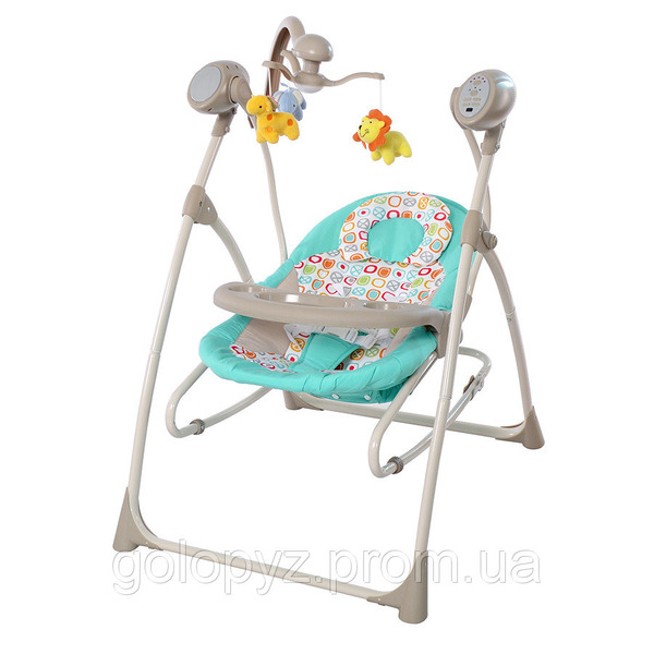 Колискова-качелі TILLY Nanny 3в1 BT-SC-0005 Turquoise с пультом /1/ MOQ