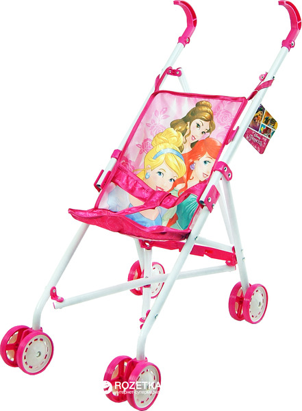 Коляска "Disney - Princess" D1001P (24шт/2) метал.летняя,8 колес,крутящиеся,20*27*54см,в пак.19*75см