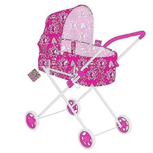 Коляска "Disney - Princess" D1002P (8шт/2) металл, зимняя, в пакете, р-р 73*64*36см