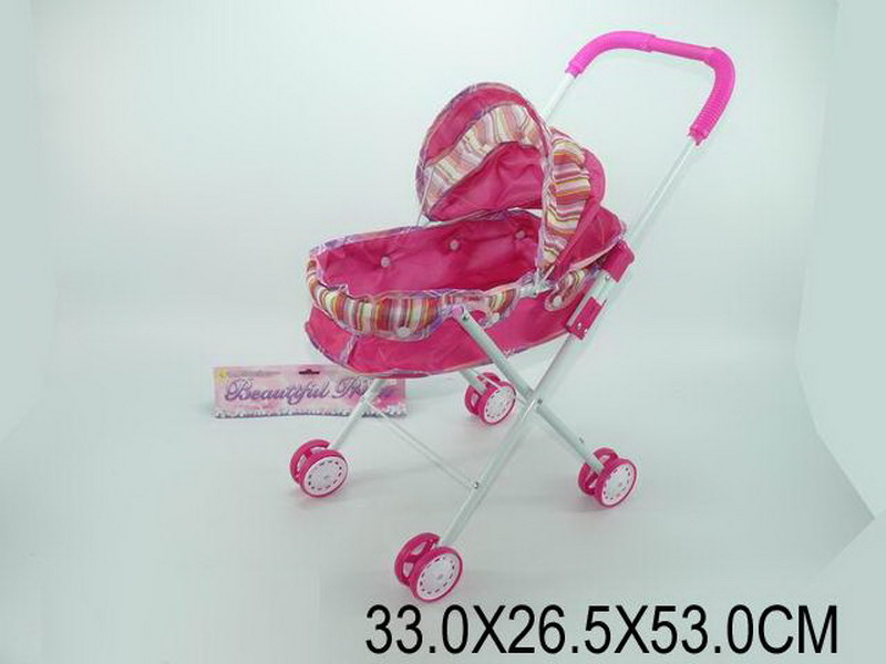 Коляска AS868A1 (997165) (24шт/2) метал,зимняя,4-х колесн,двойные колеса, в пак. 33,5*26*53,5 см