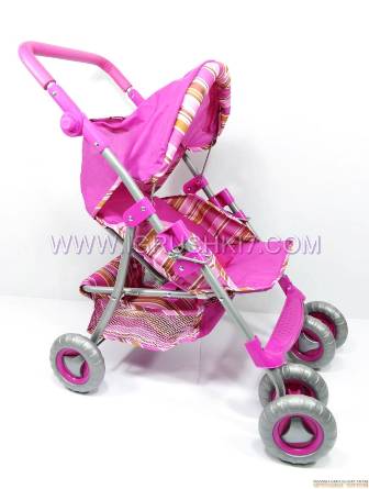 Коляска M 0474 U/R (6шт) жел, прогулочная, корзинка, регул-ся ручка, поворотные двойные колеса, 50-4
