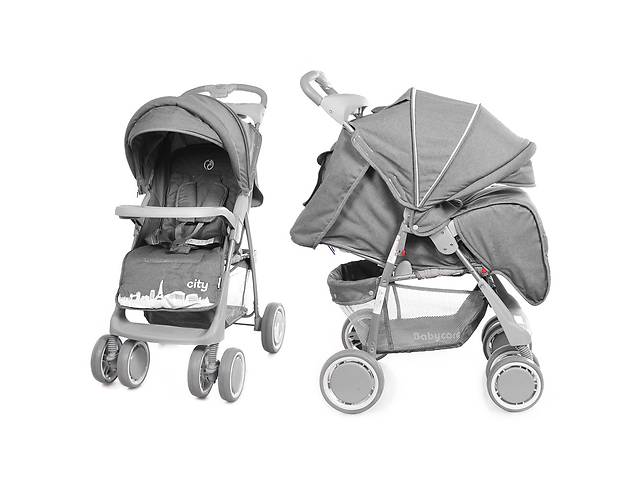 Коляска прогулочная BABYCARE City BC-5201 Grey в льне /1/