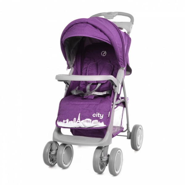 Коляска прогулочная BABYCARE City BC-5201 Purple в льне  /1/