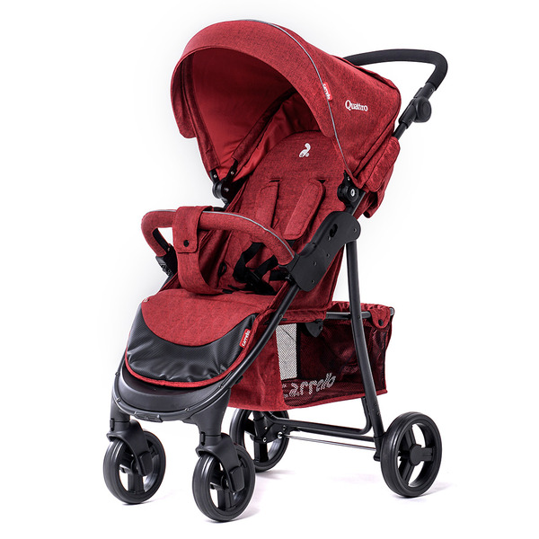Коляска прогулочная CARRELLO Quattro CRL-8502 Deep Red в льне /1/