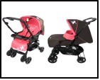 Коляска прогулочная TILLY BT-WS-0003 Fantasia  PINK  с перекидной ручкой /1/