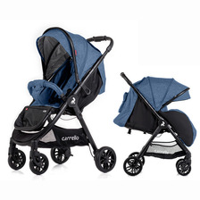 Коляска прогулянкова CARELLO ECLIPSE CRL-12001 DEEP  BLUE  льон+ дощовик
