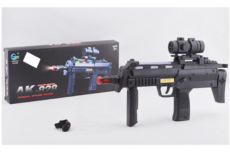 Автомат батар AK-828 (72шт/2) свет, звук, в коробке