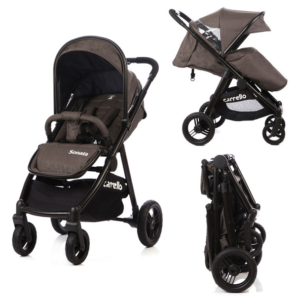 Коляска прогулянкова CARELLO Sonata CRL-1416 Coffe Brown