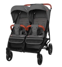 Коляска прогулянкова CARRELLO Connect CRL-5502 Ink Gray для двійнят, льон