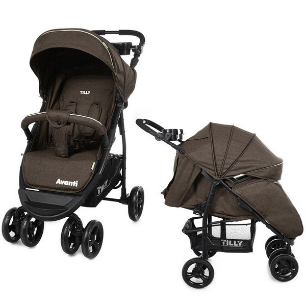 Коляска прогулянкова TILLY Avanti T-1406 Brown льон