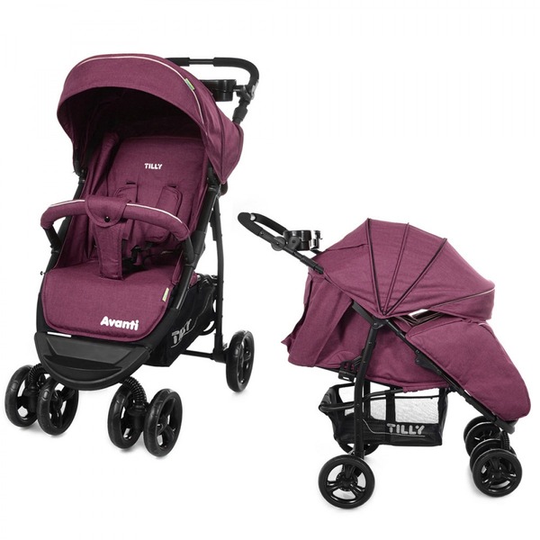 Коляска прогулянкова TILLY Avanti T-1406 Purple льон