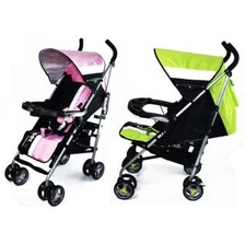 Коляска-тросточка Fashion А88 PINK-GREEN 2 цв. в ящ /2/