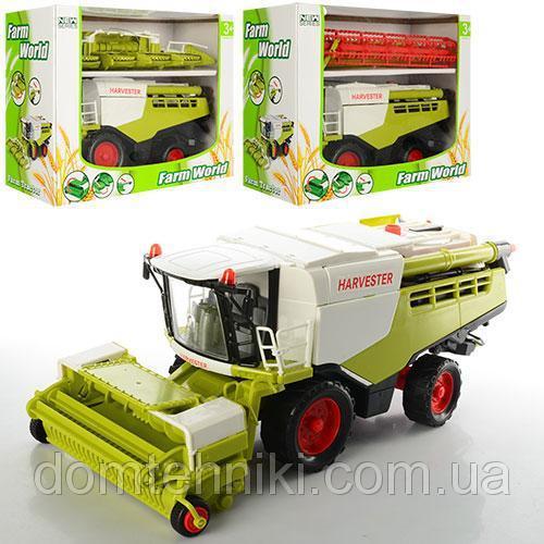 Комбайн 8889A-1-2-3 (12шт) инер-й, 31см, 3 вида, в кор-ке, 33,5-27-15,5см