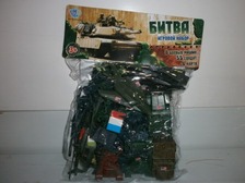 Комбат M 0274 U / R (96шт) карта, 8 БТР, 55 солдатів, міст, прапори 6шт, в кульку, 25-35см