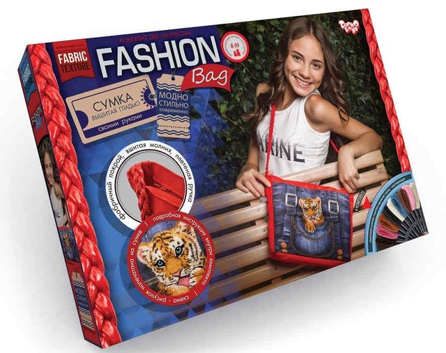 Комплект для творчості "Fashion Bag " вишивка муліне (6), FBG-01-03, 04, 05. Фото 3