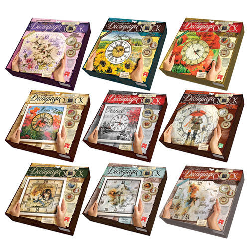 Комплект креативної творчості "Decoupage Clock" (10)